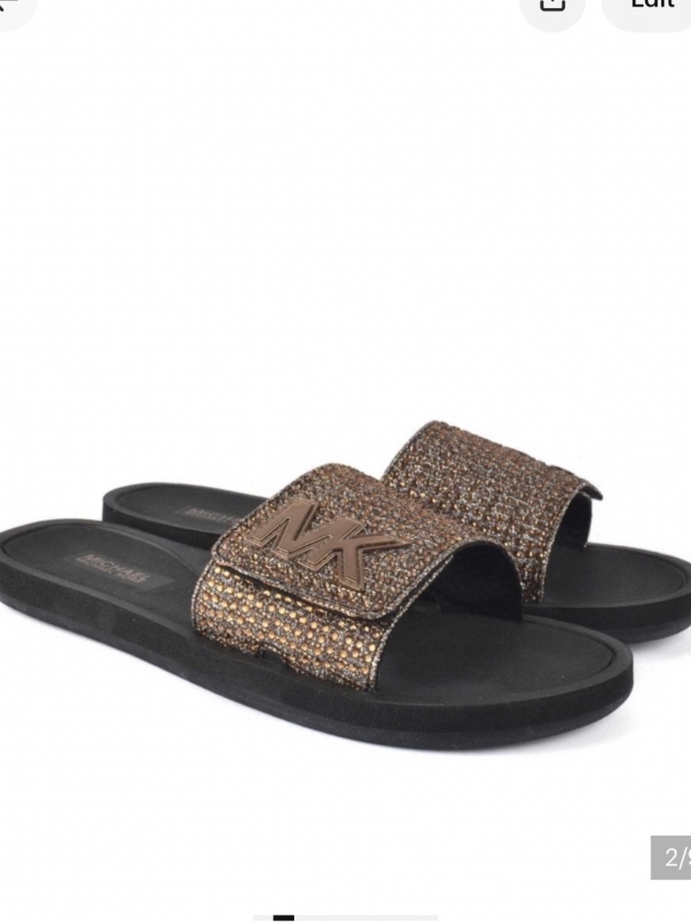 Michael Kors Glitter Slides